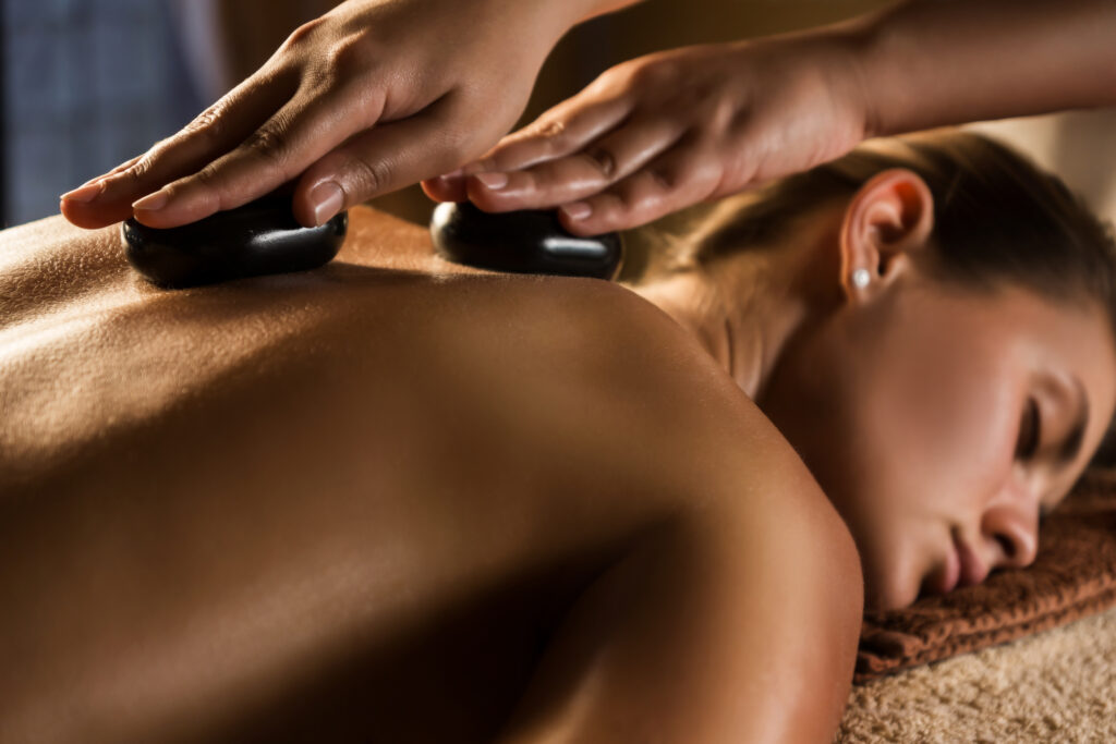 Hot Lava Stone Rückenmassage